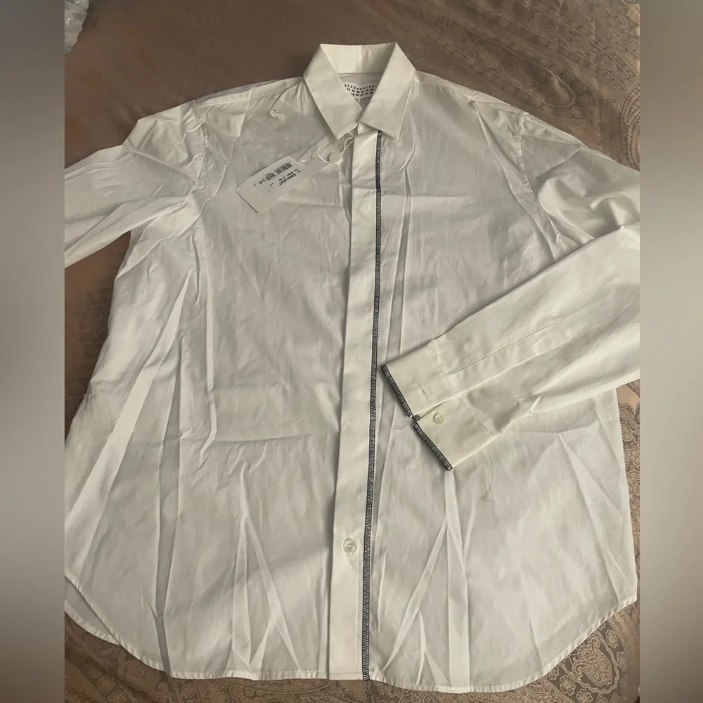Maison Margiela Mens Cotton Stitch Shirt Sz 41/L - Picture 3 of 12